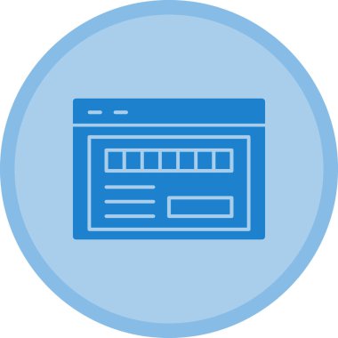 Web sayfası simgesi. vektör illüstrasyonu