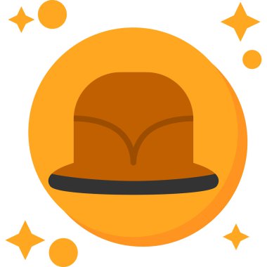 Şapka. Web simgesi basit illüstrasyon