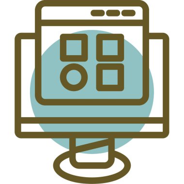 Ağ simgesi. vektör illüstrasyonu