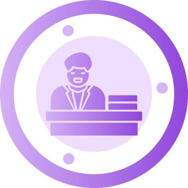 Bir kadın simgesinin vektör illüstrasyonu