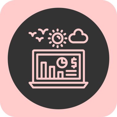 seo modern simgesinin vektör illüstrasyonu