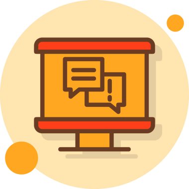chat web icon simple illustration