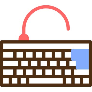 Klavye simgesi vektör illüstrasyonu