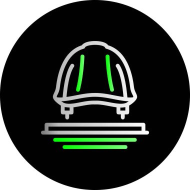 Benzersiz Miğfer Vektör Kabartma Simgesi