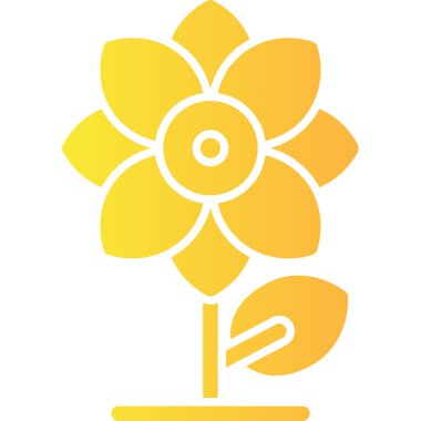 Bir çiçeğin vektör illüstrasyonu