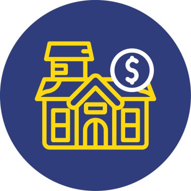 Gayrimenkul vektör simgesi modern basit vektör tasarımı