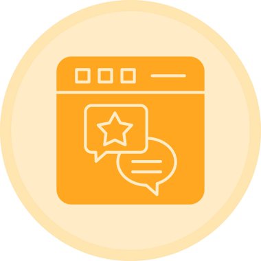 Vektörün modaya uygun tasarımı için web simgesi