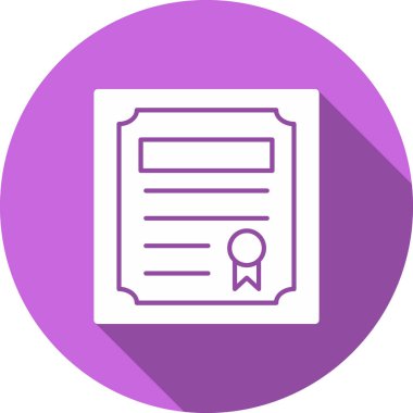 Belge. Web simgesi basit illüstrasyon