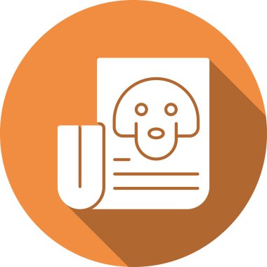 Bir köpeğin vektör çizimi