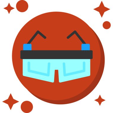 Vr. Web simgesi basit illüstrasyon