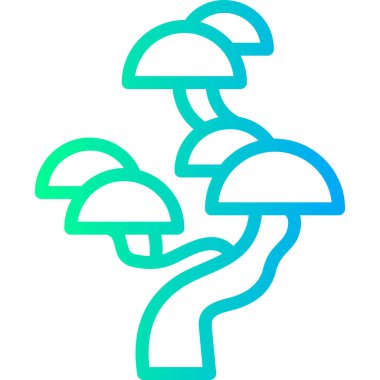 mantar simgesi vektör illüstrasyonu