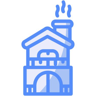 yapı yangını simgesi ana hatlarıyla oluşturuluyor