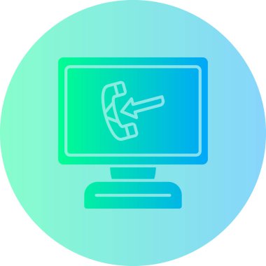 Çağrı. Web simgesi basit illüstrasyon