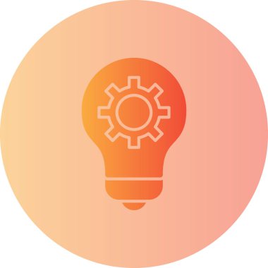 ampul modern simgesinin vektör illüstrasyonu