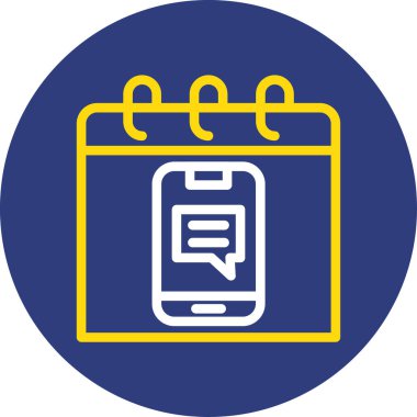 Cep telefonu. Web simgesi basit illüstrasyon