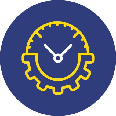 Saat. Web simgesi basit illüstrasyon