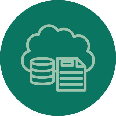 Moda tarzı izole edilmiş arkaplanda bulut depolama simgesi