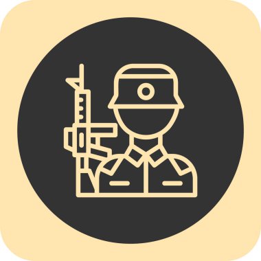 Vektör illüstrasyonu, polis memuru simgesi