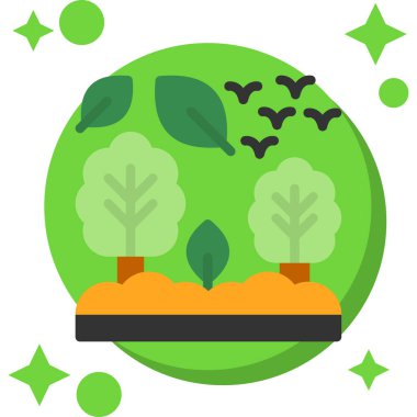 Bitkilerle dolu bir gezegen.