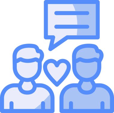 Arkadaşlar grup arkadaşı simgesi - ana hatlar biçiminde