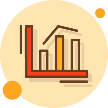 grafik ikonu vektör illüstrasyonu