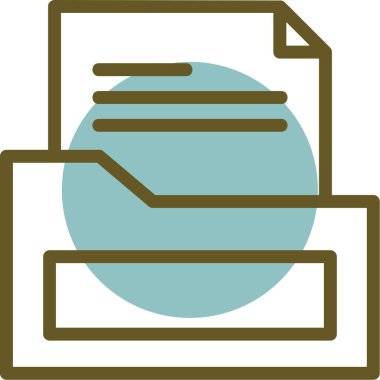 dosya biçimi simgesi, vektör illüstrasyonu