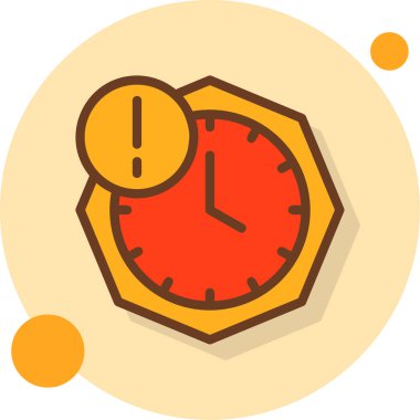 Çalar saat. Web simgesi vektör illüstrasyonu