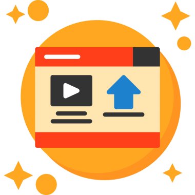 video simgesi vektör illüstrasyonu