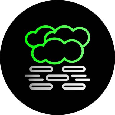 güzel bulut hesaplama vektör simgesi