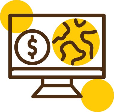 ticari yatırım simgesi vektör illüstrasyonu