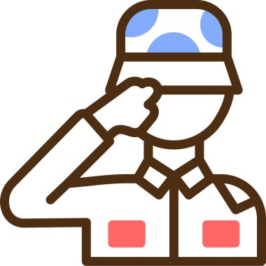 asker simgesi vektör illüstrasyonu