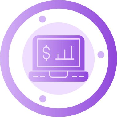Dolar vektör simgesi modern basit illüstrasyon