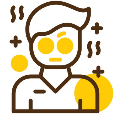 Adamım. Web simgesi basit illüstrasyon