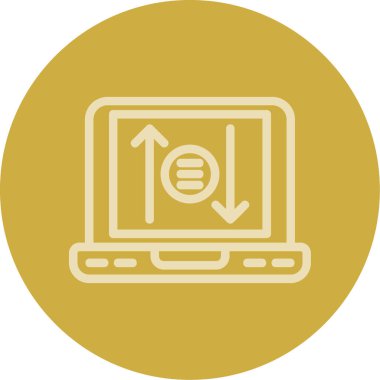 Bir web simgesinin vektör illüstrasyonu