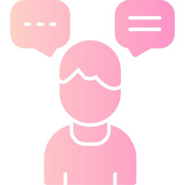 Sohbet simgesi vektör illüstrasyonu