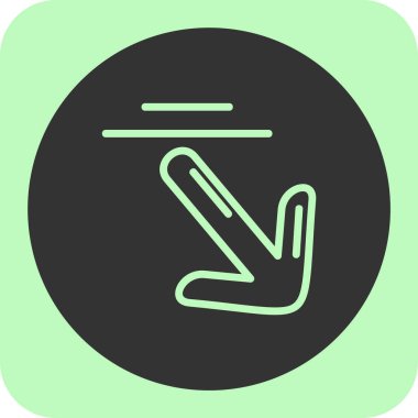 Bir kayak simgesinin vektör illüstrasyonu