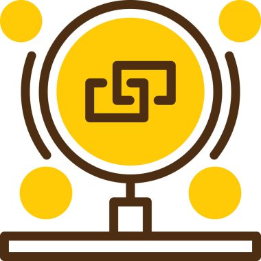 Modern bir simgenin vektör illüstrasyonu