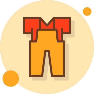 pantolon moda ikonu vektör illüstrasyonu