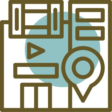 Web için bir arkaplan vektör illüstrasyonu