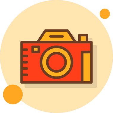 Kamera. Web simgesi basit illüstrasyon