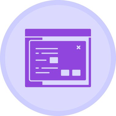 browser icon, vector illustration simple design