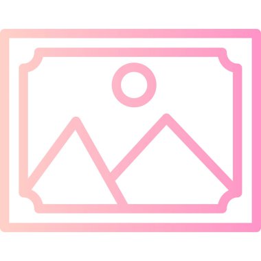 Bir bayrak simgesinin vektör illüstrasyonu