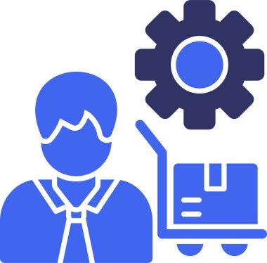 Bir kadın simgesinin vektör illüstrasyonu