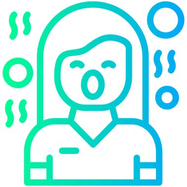 Farklı yüz maskeli bir kadın.