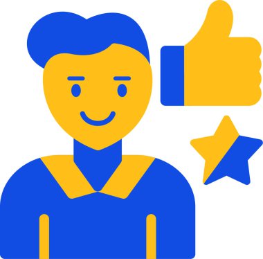 Basit illüstrasyon web simgesini parmakla