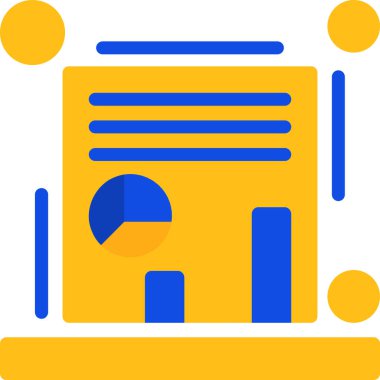 Düz biçimli analiz çizelgesi simgesi