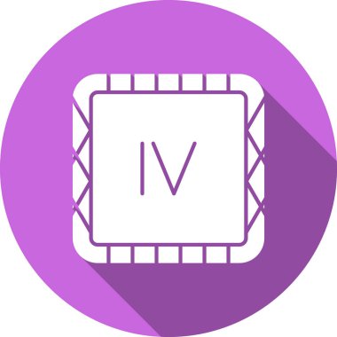 İşlemci. Web simgesi basit illüstrasyon