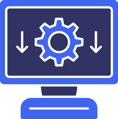 Ayarlar. Web simgesi basit tasarım