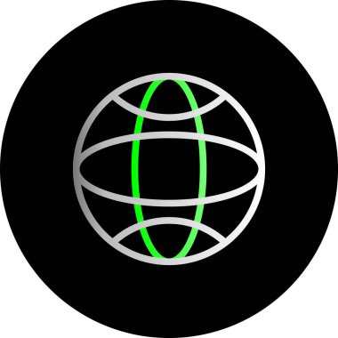 küresel simge vektör çizim