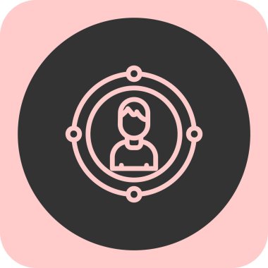 İnsan simgesinin vektör illüstrasyonu